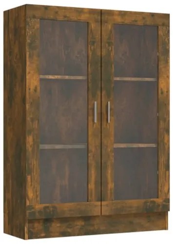Mobile Vetrina Rovere Fumo 82,5x30,5x115cm in Legno Multistrato