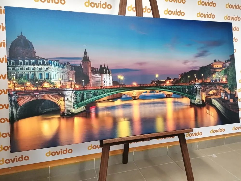 Stampa su tela – Panorama abbagliante di Parigi