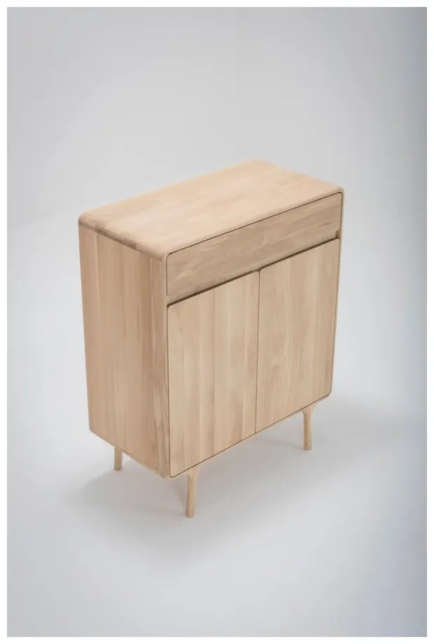 Cassettiera in rovere massiccio Fawn - Gazzda