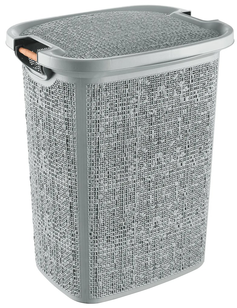 Portabiancheria Salvaspazio 60 Lt Feridras "Canvas" Grigio
