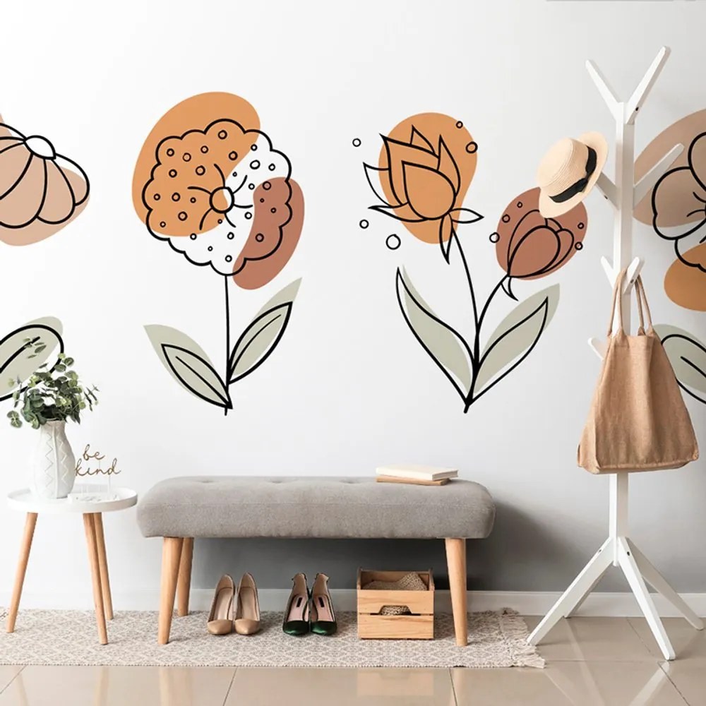 Carta da parati – Fiori minimalisti