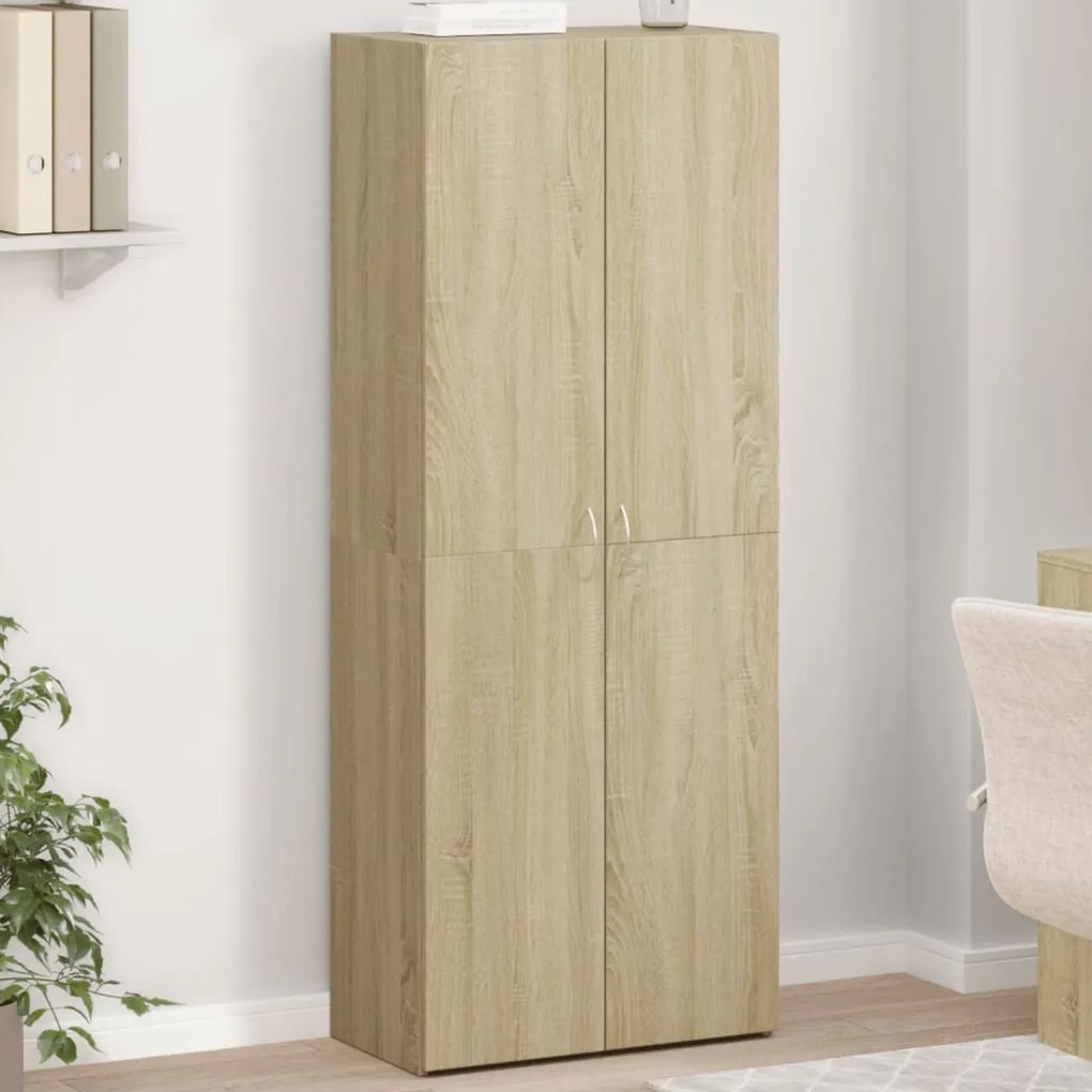 Schedario Rovere Sonoma 60x32x153 Cm İn Truciolato /