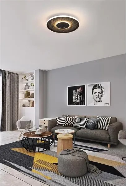 Searchlight 80880-46BK - Lampada da soffitto dimmerabile LUMADISC LED/20W/230V Ø 41 cm