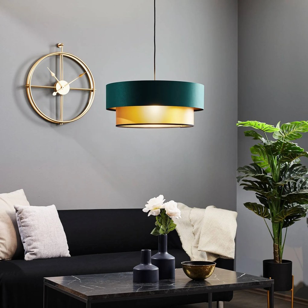 Lampada a sospensione Dorina Maco Design, dimmerabile, Verde, Soggiorno / Sala da pranzo, Plastica, Moderno, Lampada a sospensione