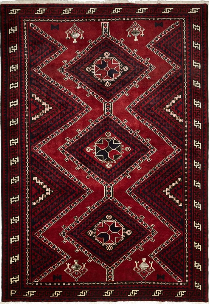 Lori Tappeto 220 x 300 Rosso (Iran) Annodato A Mano