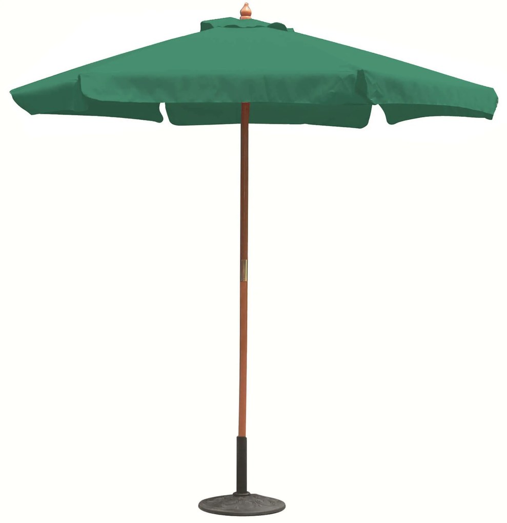 DOMINUS - ombrellone rotondo da giardino palo centrale in legno 2,5 m