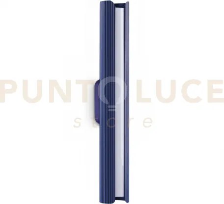 Dorica applique a parete led 3000k 8,5w  850 lm blu cannettato