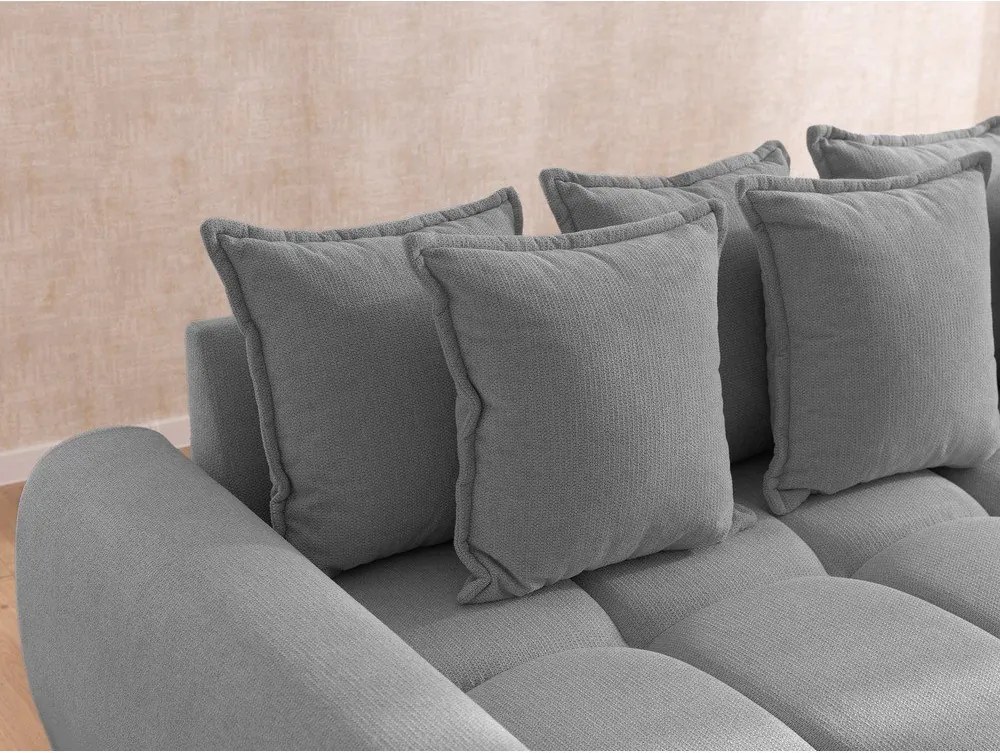 Divano angolare grigio (con penisola a sinistra/con chaise lounge) Albane – Ropez