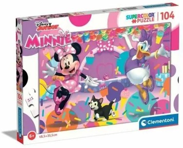 Puzzle per Bambini Clementoni SuperColor Minnie 25735 48,5 x 33,5 cm 104 Pezzi