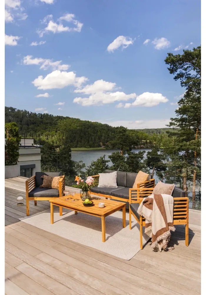 Tappeto da esterno bianco/beige 200x80 cm - NORTHRUGS