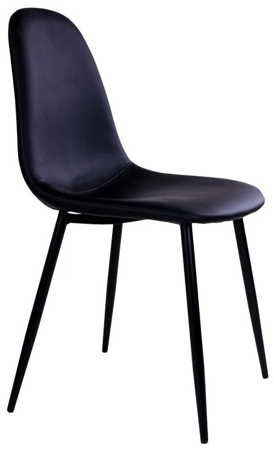 Set di 2 sedie nere con gambe nere Stoccolma - House Nordic