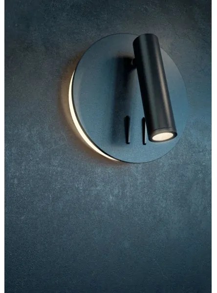 Maytoni C176-WL-01-6W-B - Luce Spot da parete a LED IOS LED/9W/230V nero