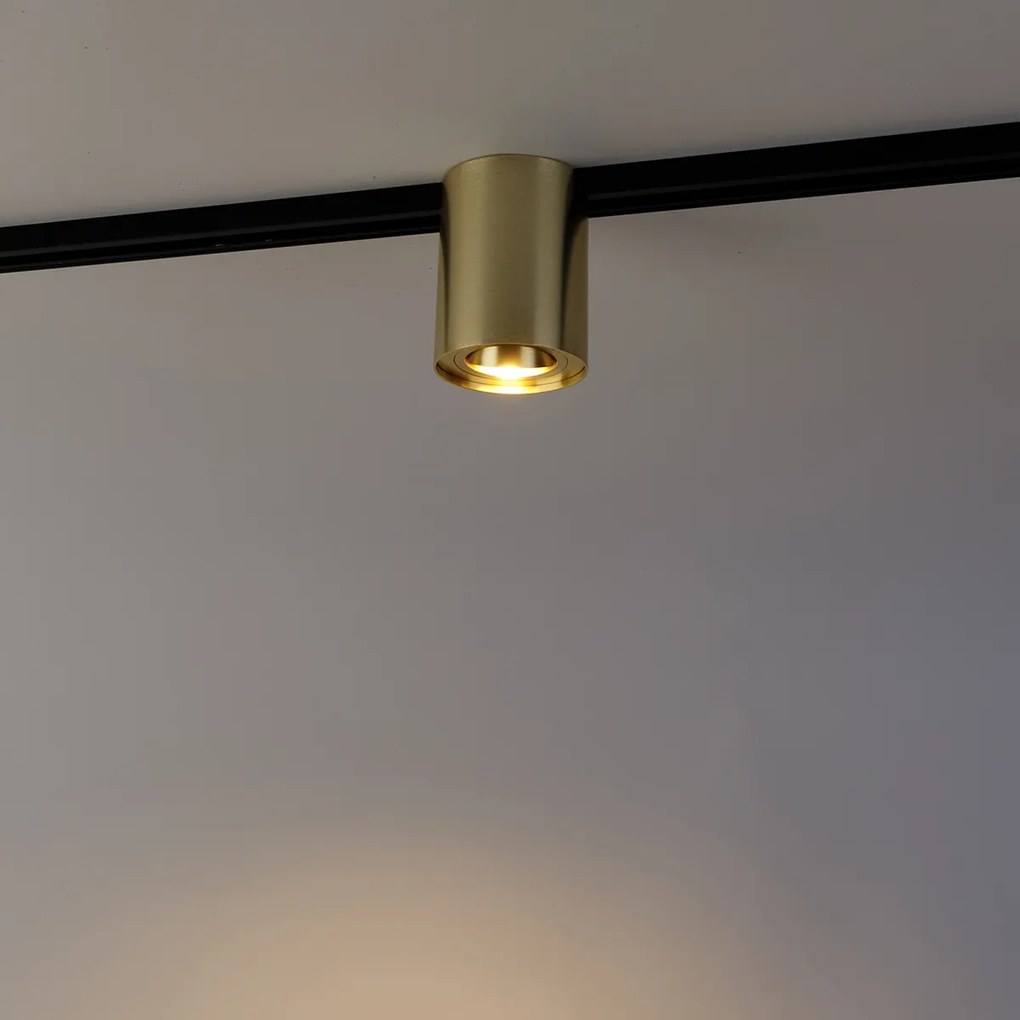 Faretto a binario monofase moderno oro - Rondoo Up