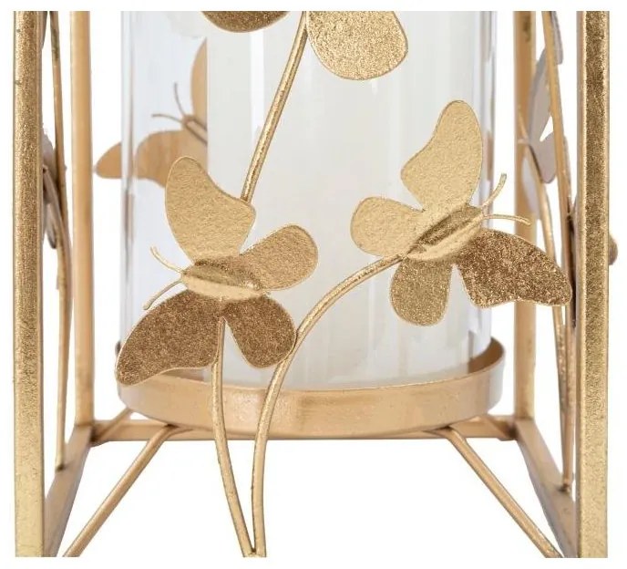 Porta Candele Glam Butterfly Cm 14X14X29   Glam- Mauro Ferretti