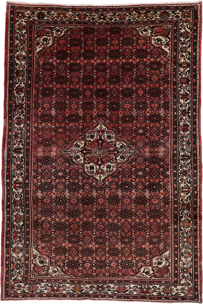 Hosseinabad Tappeto 210 x 310 (Iran) Annodato A Mano