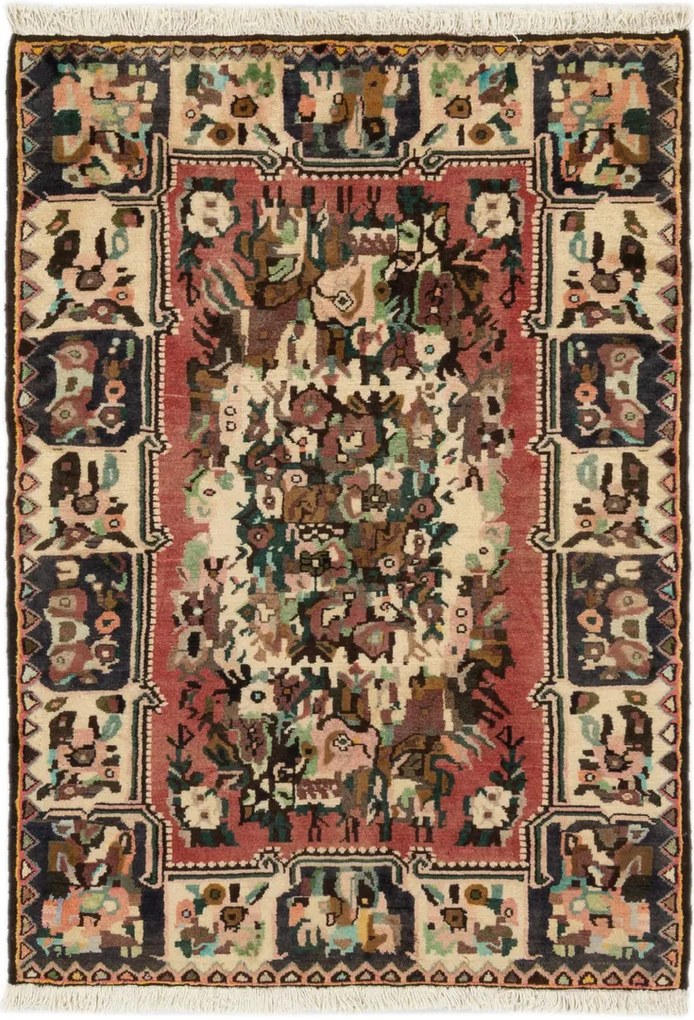 Bakhtiar Tappeto 100 x 140 (Iran) Annodato A Mano