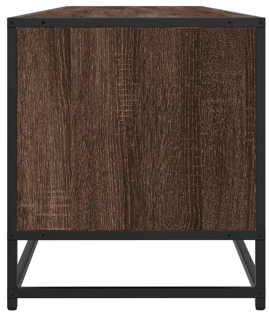 Mobile porta tv rovere marrone 180x40x46 cm legno multistrato