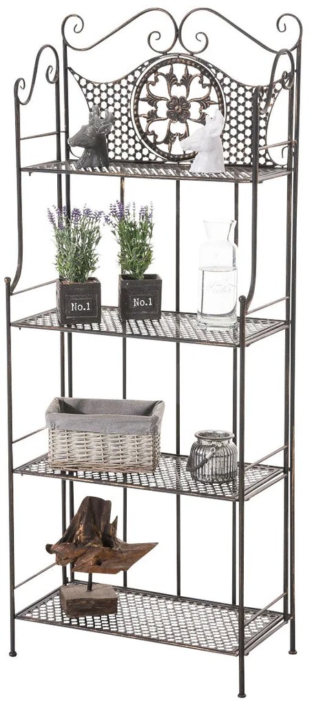 Scaffale Anika İn Ferro Rustico Chic / Bronze
