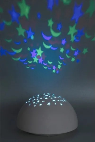 Rabalux 1470 - Luce LED RGB notturna LINA LED/0,5W/3xAA