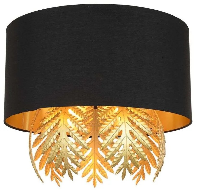 Lucande - Malviras Plafoniera Black/Gold Lucande