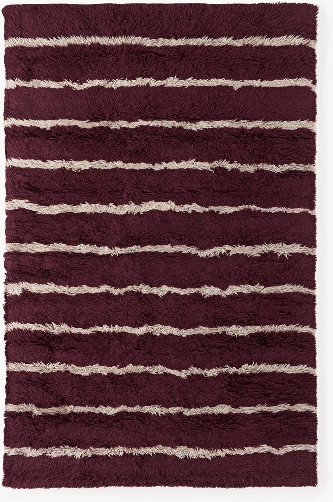 Tappeto in lana a pelo lungo fatto a mano Chaz