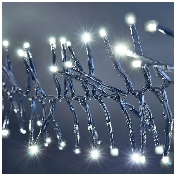 Solight 1V11-W - Catena natalizia LED 576xLED/8 funzioni 8m IP44 bianco freddo + TC