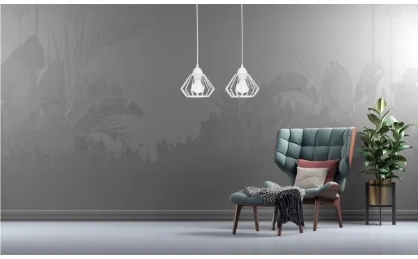 Lampadario a sospensione con filo CEED 2xE27/60W/230V