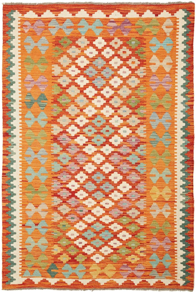 Kilim Tappeto 110x150 (Pakistan) Tessuto A Mano