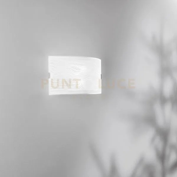 Applique a parete kardio bianca 2 luci attacco e27 35x10,5x20cm in ...