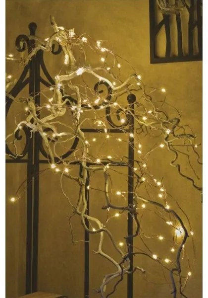 Catena luminosa LED per esterni 100xLED/15m IP44, bianco caldo