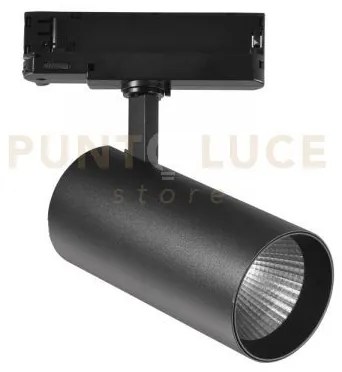 Faro binario plane in alluminio nero led 40w 3000k 120lm 160x190cm ...