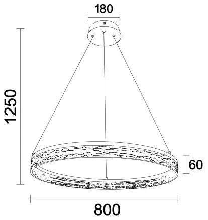 Lampada a sospensione LED dimmerabile su cavo ALIANZ LED/60W/230V 3000-6000K + telecomando