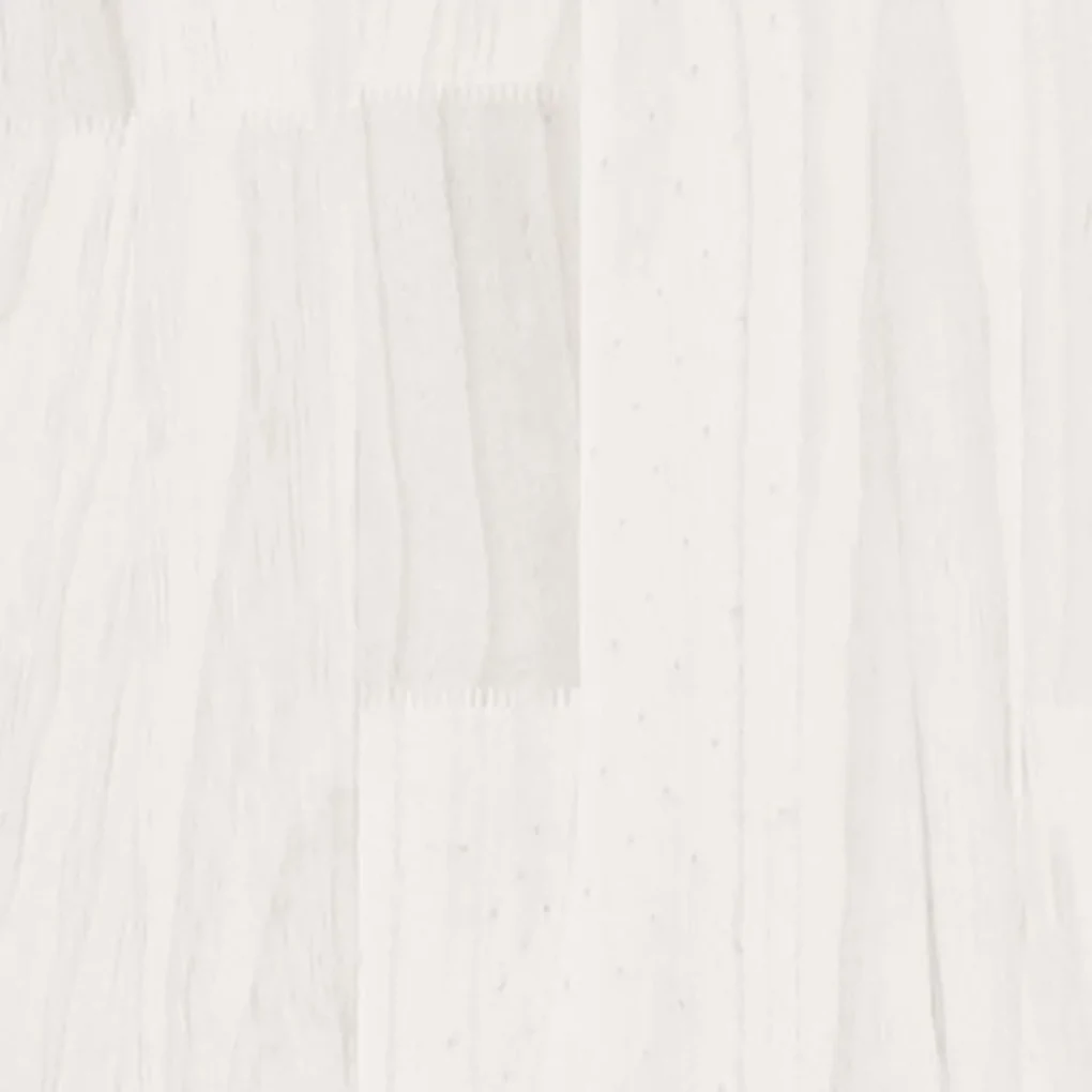 Giroletto bianco in legno massello 120x190 cm 4ft small double