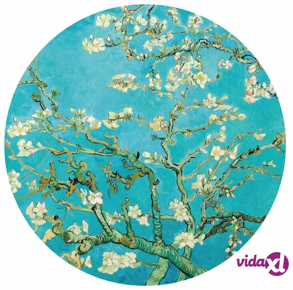 WallArt Cerchio Carta da Parati Almond Blossom 142,5 cm