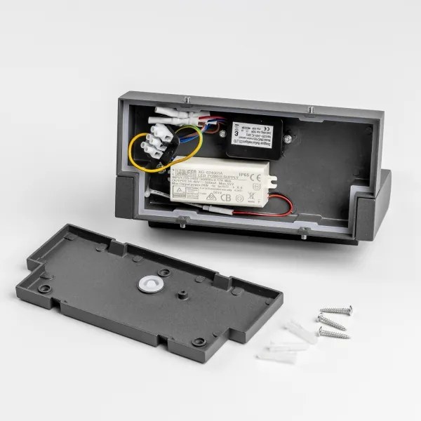 Redo 90587 - Lampada da esterno LED con sensore FLIP LED/20W/230V 3000K IP54 antracite