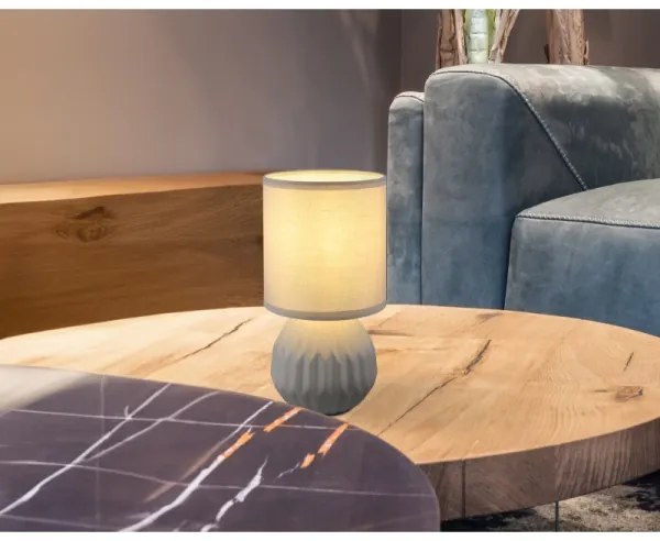 Globo 21730G - Lampada da tavolo SYLAS 1xE14/40W/230V grigio