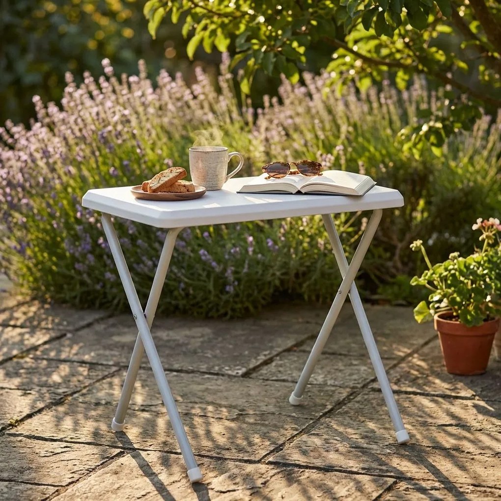 tavolino da campeggio pieghevole salvaspazio in pvc