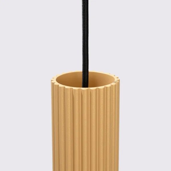 Sollux SL.1556 - Lampadario a sospensione con filo KARBON 3xGU10/10W/230V oro