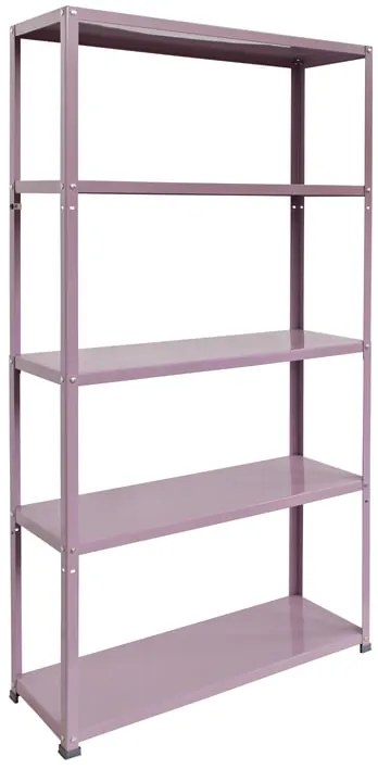 Scaffale in kit 5 ripiani Coolour L 90 x P 30 x H 172 cm violet, portata per ripiano 70 kg