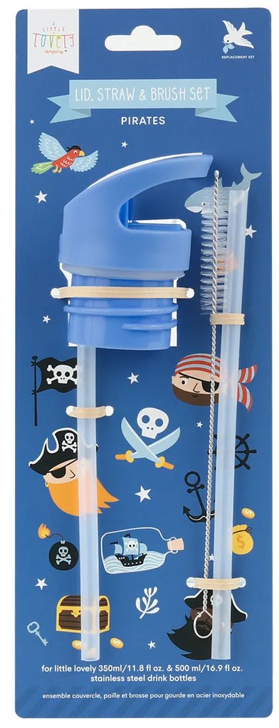 A Little Lovely Company - accessori per borraccia in acciaio inox - pirati