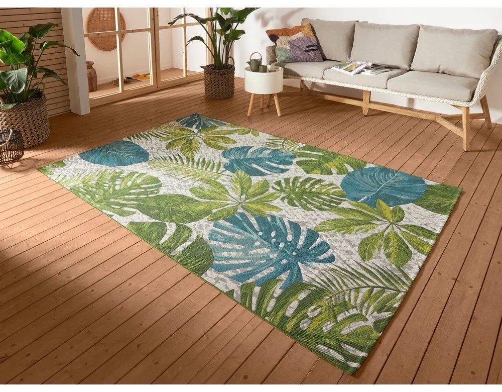 Tappeto da esterno verde/turchese 80x165 cm Flair – Hanse Home