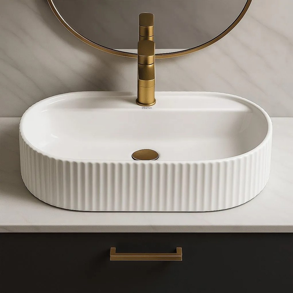 Lavabo da appoggio Rea Marcela 60