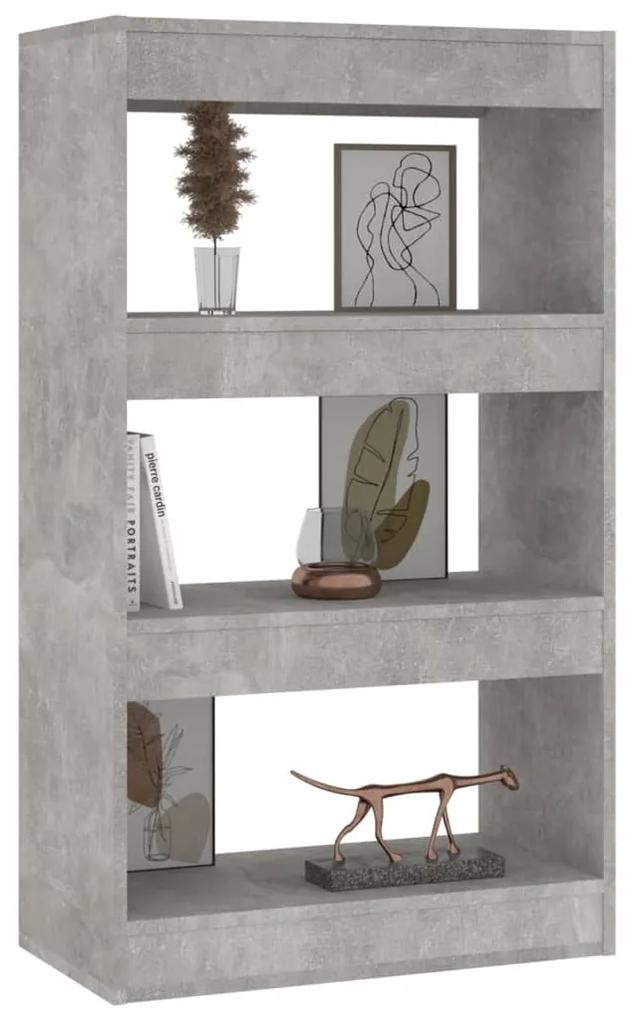 Libreria/divisorio grigio cemento 60x30x103 cm in truciolato