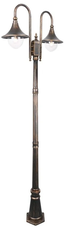 Lampada da esterno TALEZ 2xE27/15W/230V IP44 patina di bronzo