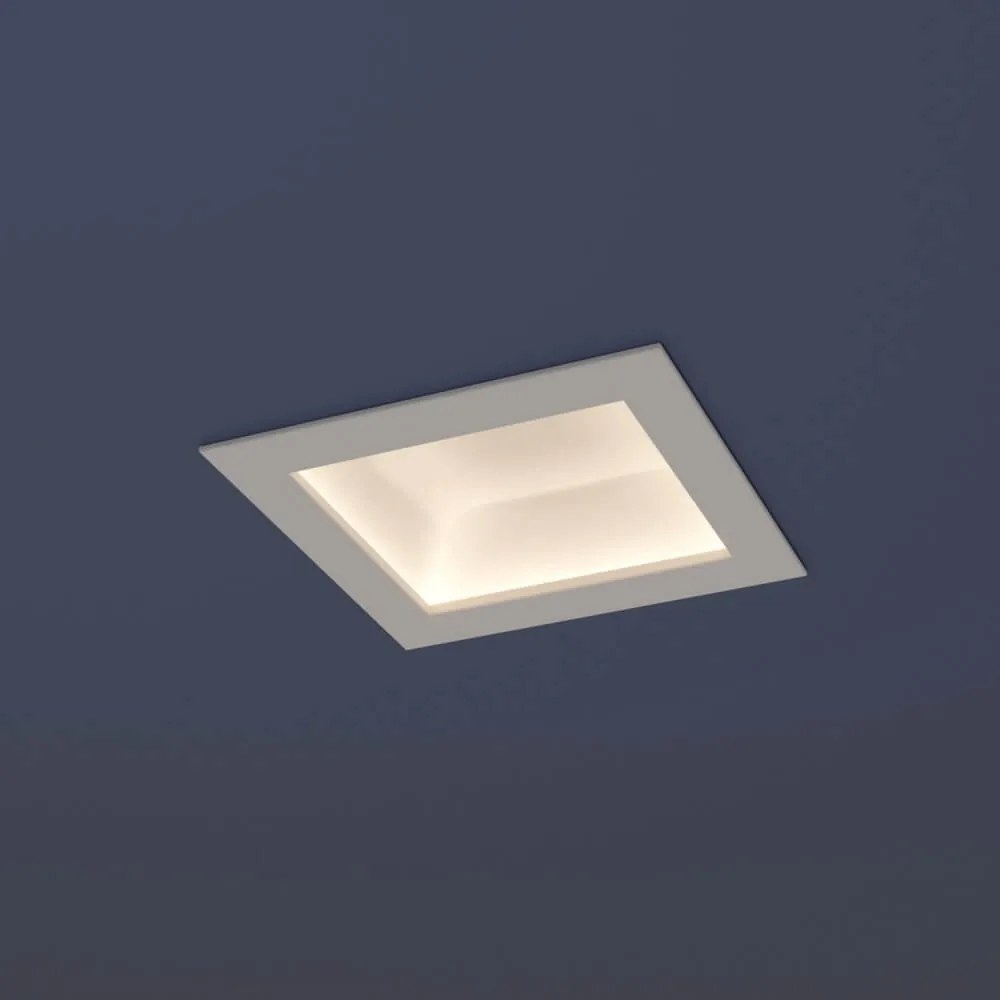 Faro LED da incasso Quadrato Luce INDIRETTA 20W Foro 155x155mm Colore  Bianco Naturale 4.000K