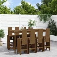 Set Bar da Giardino 9 pz Miele in Legno Massello di Pinocod mxl 83653