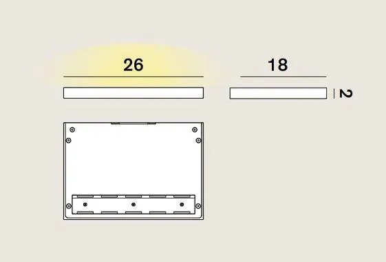 Cm2 w2 3000k 3400 lumen 29w cri90 bianco opaco  push - dali