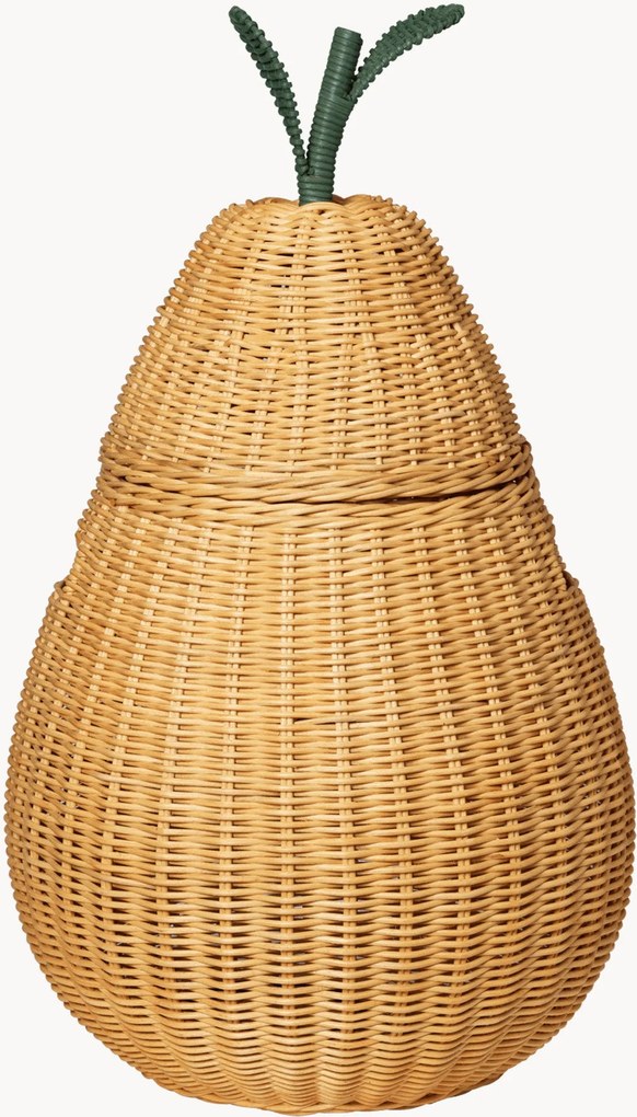 Cesto portaoggetti per bambini in rattan fatto a mano Pear