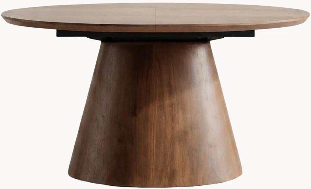 Tavolo allungabile ovale in legno di quercia Violette, 160 - 200 x 100 cm
