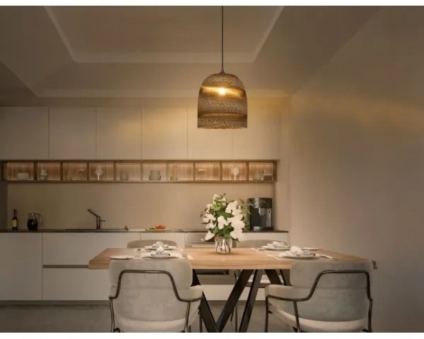 Ledvance - Lampadario a sospensione con filo DECOR CARDBOARD 1xE27/15W/230V diametro 25 cm